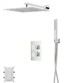 Душевая система с термостатом CORSAN ANGO 30 CHROME + BOX скрытого монтажа (ZA30TCH)