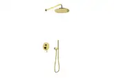 Душевая система KOHLMAN AXEL 25 GOLD + BOX скрытого монтажа (QW210AGDR25)