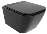 Подвесной унитаз MEXEN MADOX BLACK MATT чёрный (MEX-30154070)