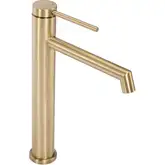 Смеситель для раковины (умывальника) REA FOSS BRUSHED GOLD золотой матовый высокий (REA-B5319)