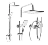 Душевой гарнитур REA MAXIMUS CHROME хром с изливом (REA-P2411)