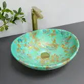 VBI Parma Marble Green Matt Умывальник, зеленый (VBI-011003)