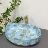 VBI UDINE MARBLE BLUE MATT Умивальник накладний (VBI-012103)