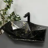 VBI Venezia Marble Раковина накладна, чорний матовий (VBI-012406)