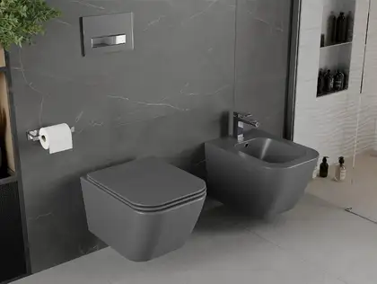 Подвесной унитаз MEXEN MADOX DARK GREY MATT тёмно-серый (MEX-30154061) Подвесной унитаз MEXEN MADOX DARK GREY MATT тёмно-серый (MEX-30154061)
