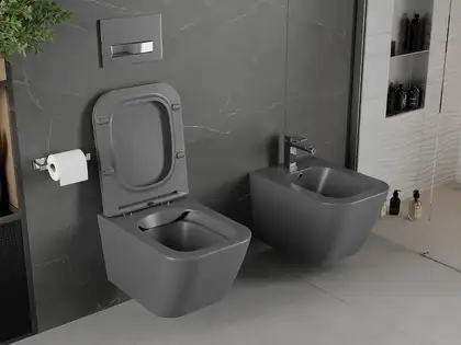 Подвесной унитаз MEXEN MADOX DARK GREY MATT тёмно-серый (MEX-30154061) Подвесной унитаз MEXEN MADOX DARK GREY MATT тёмно-серый (MEX-30154061)
