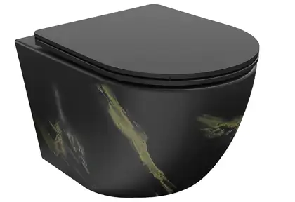 Подвесной унитаз MEXEN LENA BLACK MARBLE MATТ (MEX-30224098)