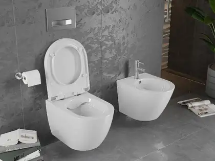 Подвесной унитаз MEXEN LENA WHITE THICK ABS белый (MEX-30298000) Подвесной унитаз MEXEN LENA WHITE THICK ABS белый (MEX-30298000)
