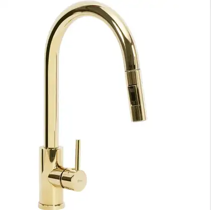 Rea Fresh Gold Смеситель для кухни, золотой (REA-B0669) Rea Fresh Gold Смеситель для кухни, золотой (REA-B0669)