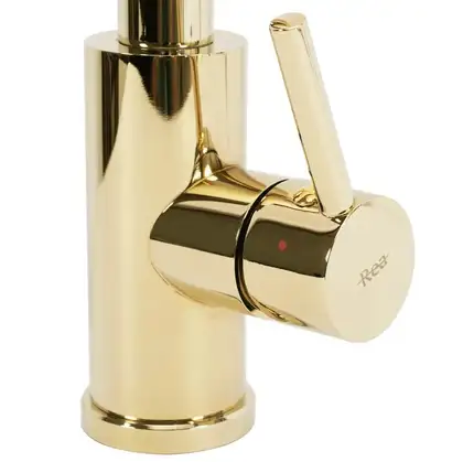 Rea Fresh Gold Смеситель для кухни, золотой (REA-B0669) Rea Fresh Gold Смеситель для кухни, золотой (REA-B0669)