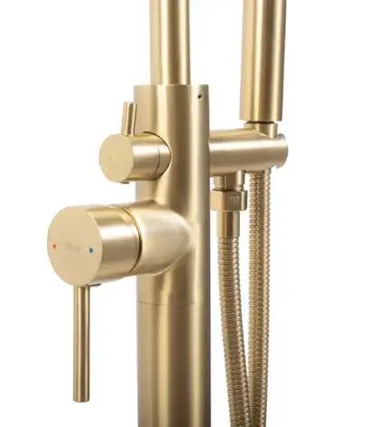 Смеситель для ванны REA MONO BRUSHED GOLD напольный (REA-B2716) Смеситель для ванны REA MONO BRUSHED GOLD напольный (REA-B2716)