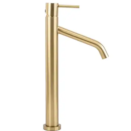 Смеситель для раковины (умывальника) REA LEVEL BRUSHED GOLD матовое золото высокий (REA-B6217) Смеситель для раковины (умывальника) REA LEVEL BRUSHED GOLD матовое золото высокий (REA-B6217)