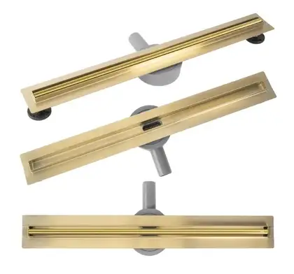 Rea Neox 80 Pro Gold Трап для душа, золотой (REA-G2719)