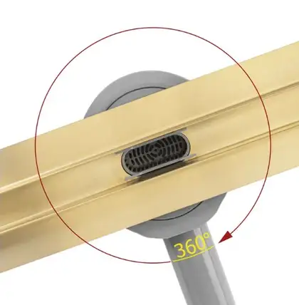 Rea Neox 80 Pro Gold Трап для душа, золотой (REA-G2719)