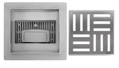 Трап для душа REA CROSS 15x15 NICKIEL BRUSHED (REA-G6201)