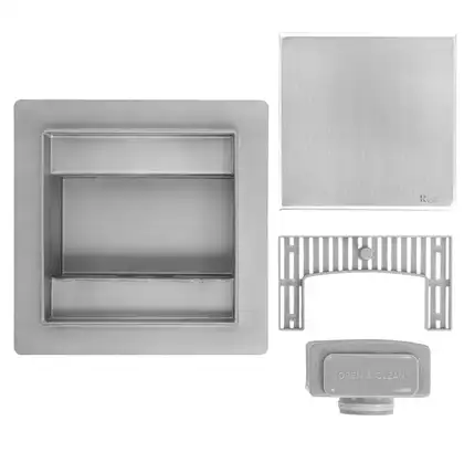 Трап для душа REA NEO 12x12 NICKIEL BRUSHED (REA-G6206) Трап для душа REA NEO 12x12 NICKIEL BRUSHED (REA-G6206)