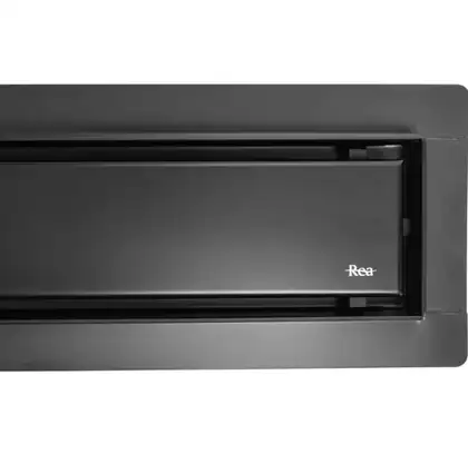 Трап для душа REA NEOX 80 BLACK черный (REA-G6604)