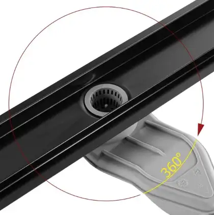 Трап для душа REA NEOX 80 SUPERFLOW BLACK черный (REA-G7807)
