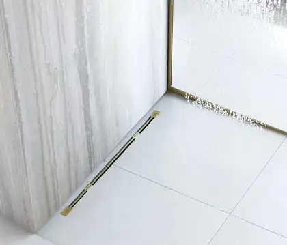Трап для душа REA NEO ULTRA SLIM PRO BRUSHED GOLD 80 (REA-G9805)