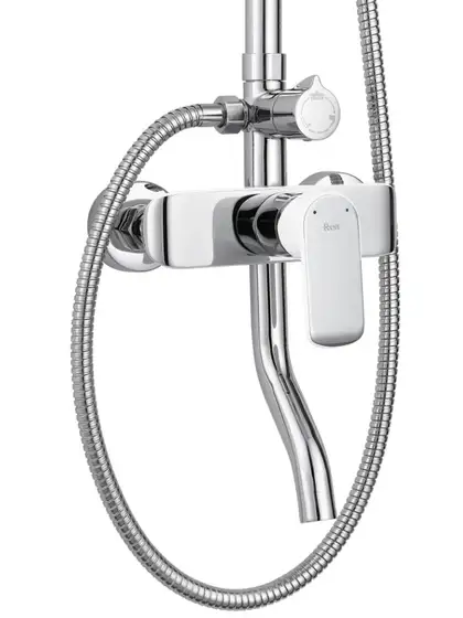Душевой гарнитур REA BLOOM CHROME WHITE с изливом (REA-P9527)