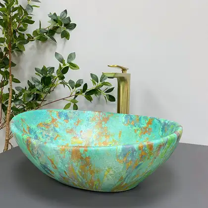 VBI Parma Marble Green Matt Умивальник, зелений (VBI-011003)