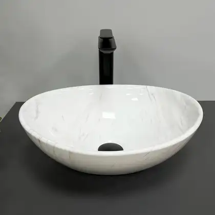 VBI PARMA MARBLE GLOSSY Накладной умывальник (VBI-011007) VBI PARMA MARBLE GLOSSY Накладной умывальник (VBI-011007)