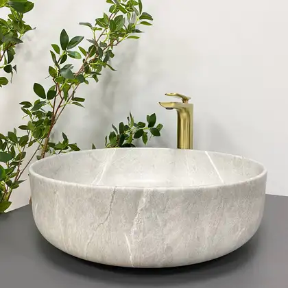 VBI Bari Grey Stone Умивальник накладний, сірий камінь (VBI-011603) VBI Bari Grey Stone Умивальник накладний, сірий камінь (VBI-011603)