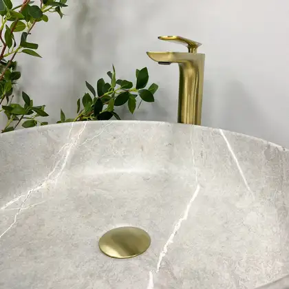 VBI Bari Grey Stone Умивальник накладний, сірий камінь (VBI-011603) VBI Bari Grey Stone Умивальник накладний, сірий камінь (VBI-011603)