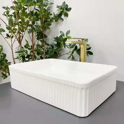 VBI Brescia White Умывальник накладной, белый (VBI-013900) VBI Brescia White Умывальник накладной, белый (VBI-013900)