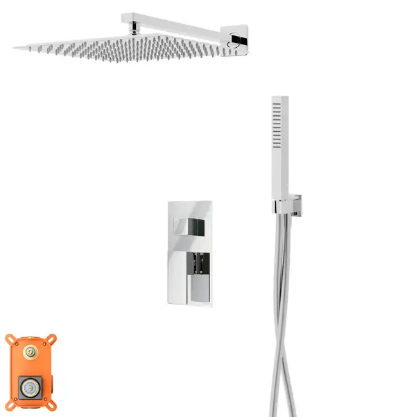 Душевая система CORSAN ANGO 30 CHROME + BOX скрытого монтажа (ZA30MCH)