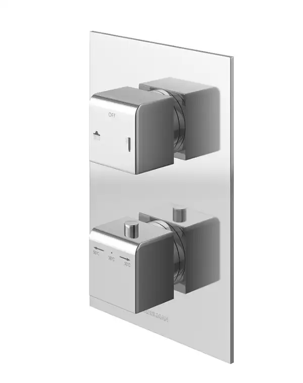 Душевая система с термостатом KOHLMAN EXCELENT 35 CHROME + BOX скрытого монтажа (QW432HQ35)