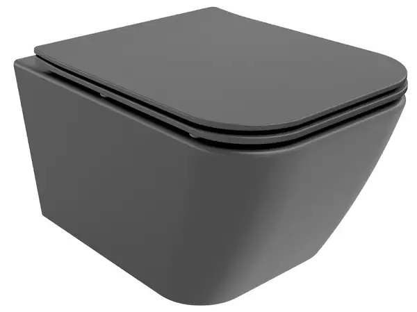 Подвесной унитаз MEXEN MADOX DARK GREY MATT тёмно-серый (MEX-30154061)