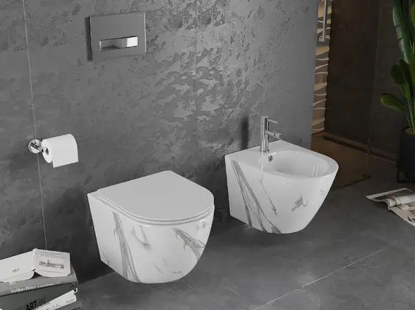 Подвесной унитаз MEXEN LENA SHINY MARBLE (MEX-30224094)
