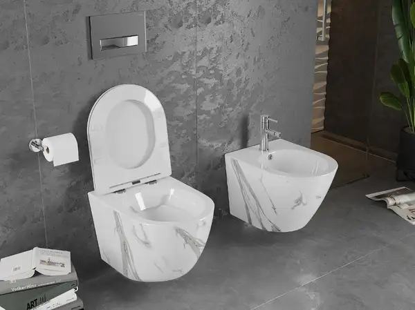 Подвесной унитаз MEXEN LENA SHINY MARBLE (MEX-30224094)