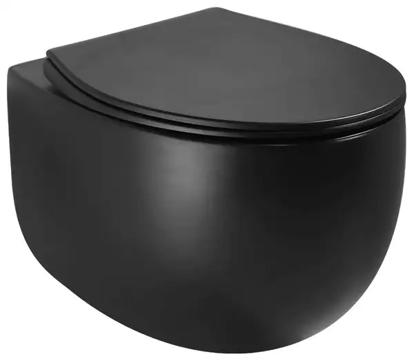 Подвесной унитаз MEXEN EGG BLACK MATT чёрный (MEX-30245070)
