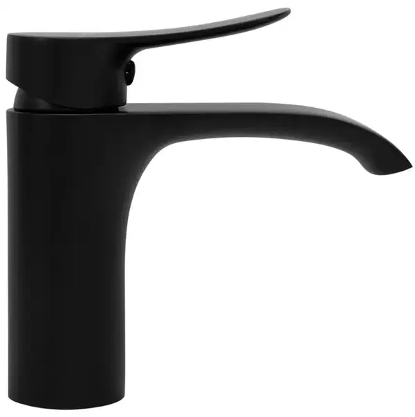 Смеситель для раковины (умывальника) REA DART BLACK черный низкий (REA-B0672)