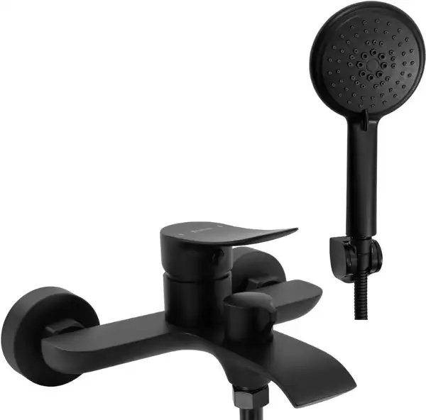 Rea Dart Black Змішувач для ванни та душу, чорний (REA-B3300) Rea Dart Black Змішувач для ванни та душу, чорний (REA-B3300)