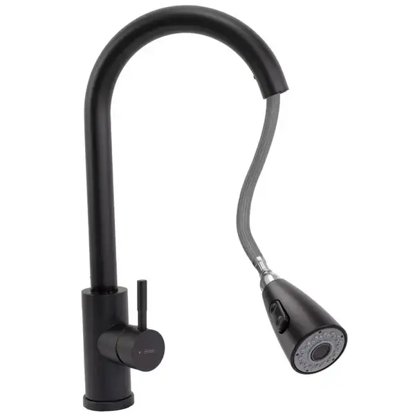 Смеситель для кухни REA CROSS BLACK черный (REA-B5309)