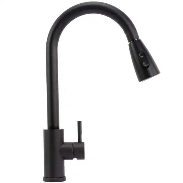 Смеситель для кухни REA CROSS BLACK черный (REA-B5309)