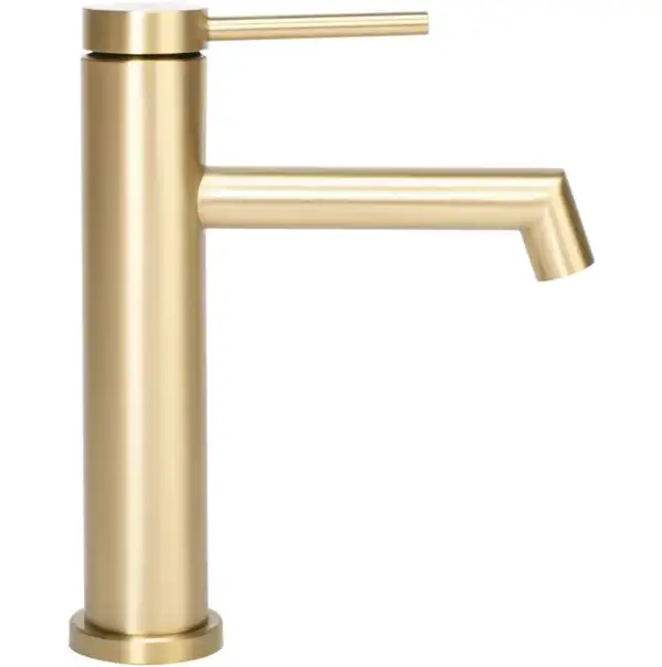 Смеситель для раковины (умывальника) REA FOSS BRUSHED GOLD золотой матовый низкий (REA-B5316) Смеситель для раковины (умывальника) REA FOSS BRUSHED GOLD золотой матовый низкий (REA-B5316)