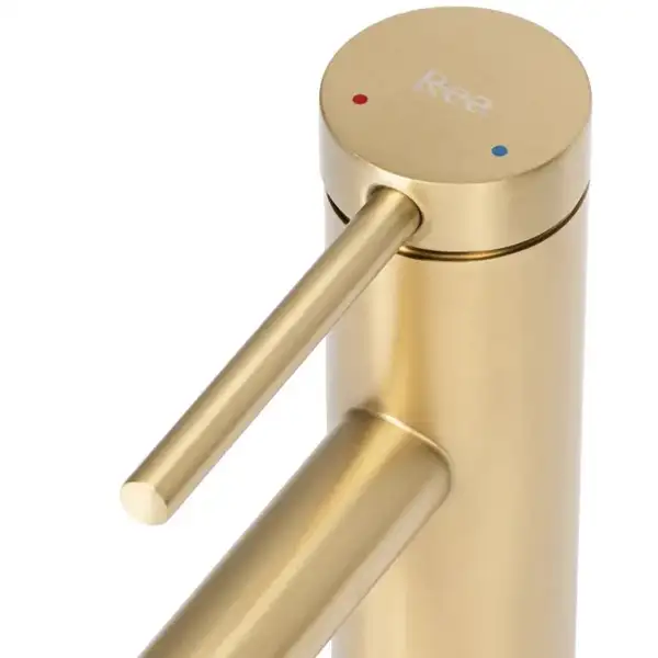 Смеситель для раковины (умывальника) REA FOSS BRUSHED GOLD золотой матовый низкий (REA-B5316) Смеситель для раковины (умывальника) REA FOSS BRUSHED GOLD золотой матовый низкий (REA-B5316)
