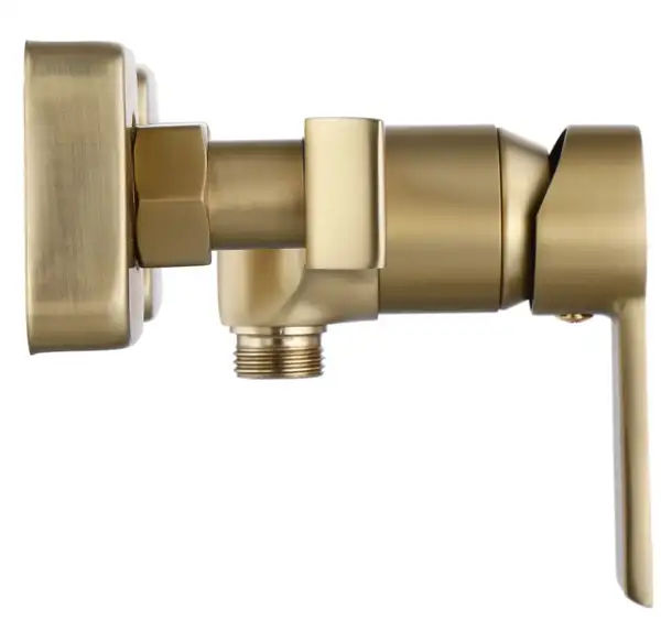 Смеситель для ванны и душа REA ARGUS BRUSHED GOLD настенный без излива (REA-B6413)