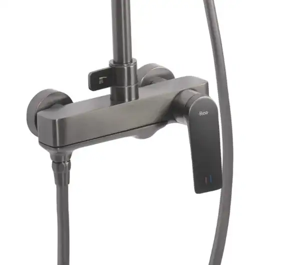 Rea Avalon Tytan Душовий гарнітур з виливом, графіт (REA-P2401) Rea Avalon Tytan Душовий гарнітур з виливом, графіт (REA-P2401)