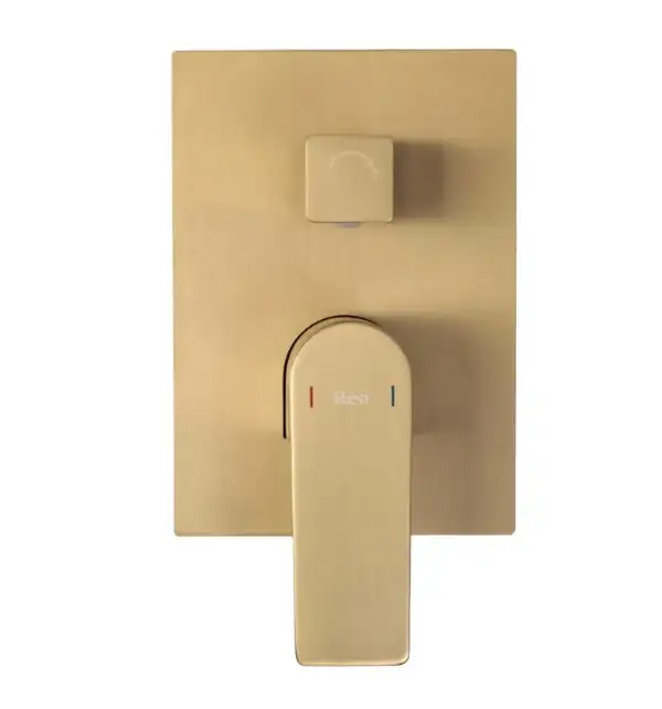 Душевая система REA MOBY BRUSHED GOLD + BOX скрытого монтажа (REA-P2403)