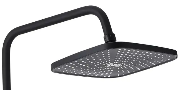 Душевой гарнитур REA STORM 2.0 BLACK черный с изливом (REA-P9532)