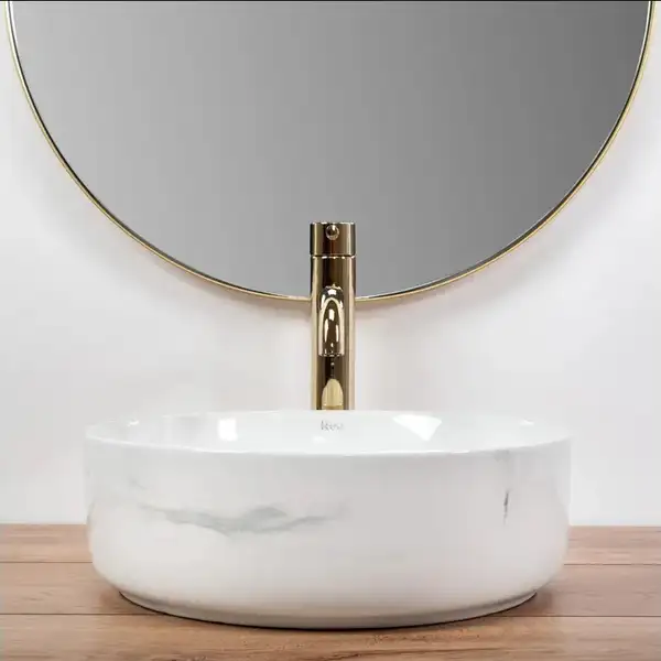Умывальник (раковина) REA SAMI NATURE MARBLE накладной мрамор (REA-U6606)