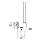 Душовий гарнітур Grohe Euphoria Cube Stick (колір - хром), 1 вид струменя 26405000G