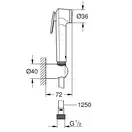 Набір для гігієнічного душу Grohe Tempesta-F Trigger Spray 30 (колір - холодний світанок, матовий) 27513GN1