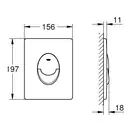 Grohe Quickfix Start Кнопка смыва, черный матовый (389642430)