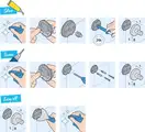 Йоршик підвісний Grohe QuickFix Start Cube, хром 40977000